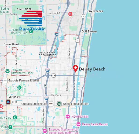 Delray Beach HVAC Services 2 delray-beach-HVAC service map